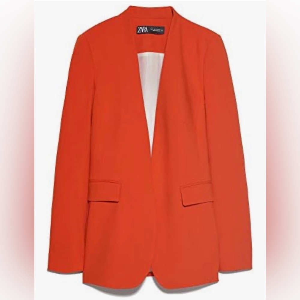 Zara Vibrant Orange Blazer